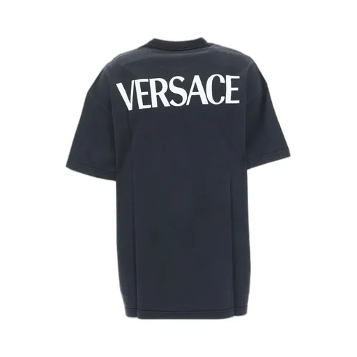 Versace Logo Printed Crewneck T-Shirt