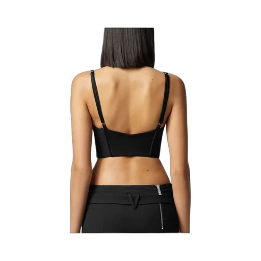 Zipped Crop Tank Top