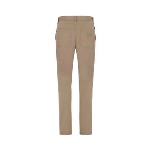 Beige Gabardine Trousers
