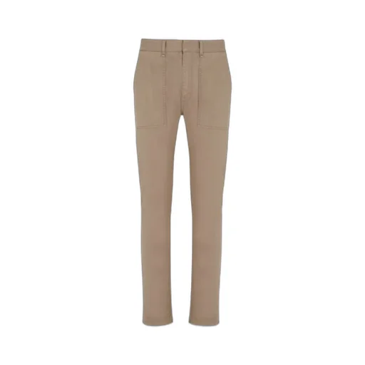 Beige Gabardine Trousers