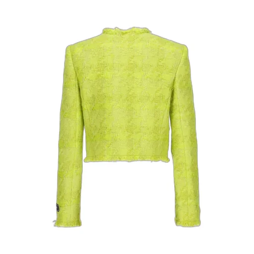 Versace Button-Up Tweed Jacket