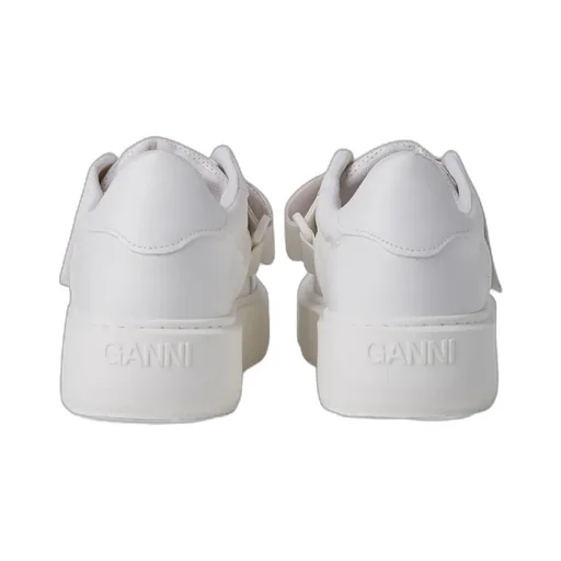 Ganni Touch-Strap Low-Top Sneakers