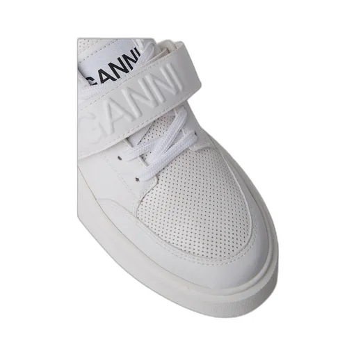 Ganni Touch-Strap Low-Top Sneakers