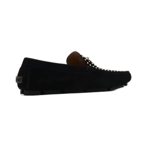 La Medusa Studded Suede Loafer