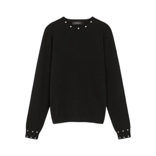 Versace Embellished Crewneck Sweater