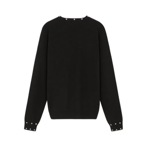 Versace Embellished Crewneck Sweater