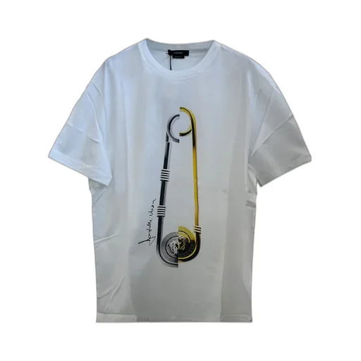 Safety Pin Logo-Print T-Shirt