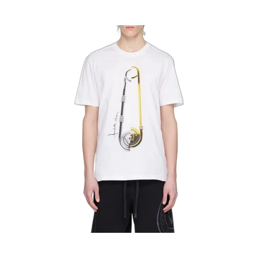 Safety Pin Logo-Print T-Shirt