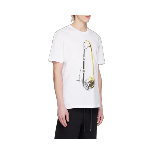 Safety Pin Logo-Print T-Shirt