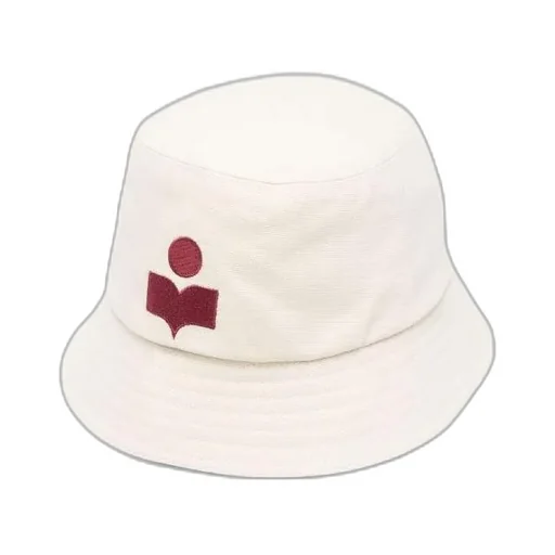 Isabel Marant Logo Embroidered Narrow Brim Bucket Hat