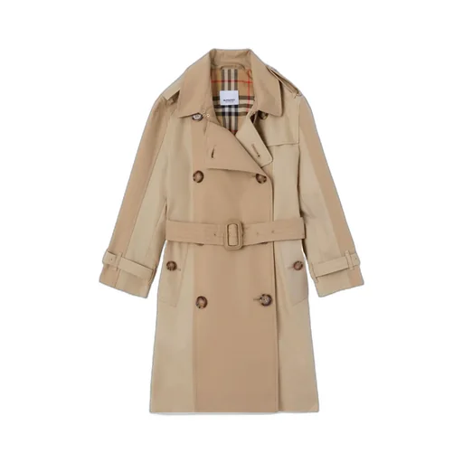 Burberry Kids De-Breasted Belted Coat