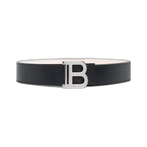 Balmain B-Logo Plaque Buckled Belt