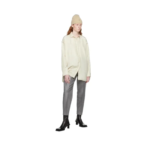 Cropped Pintuck Trousers