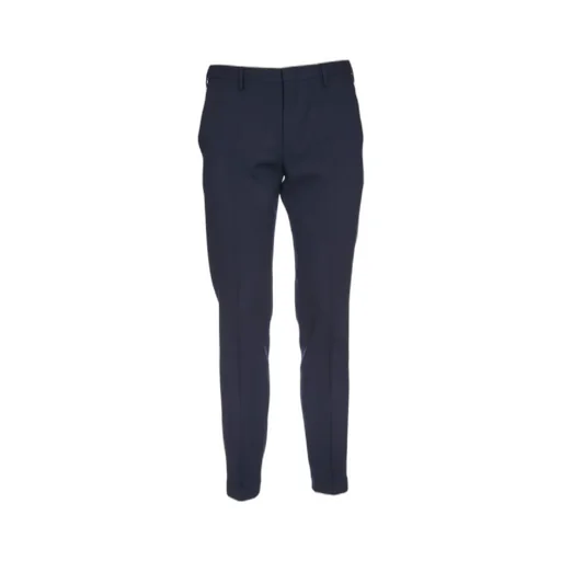 Mid-Rise Straight-Leg Trousers