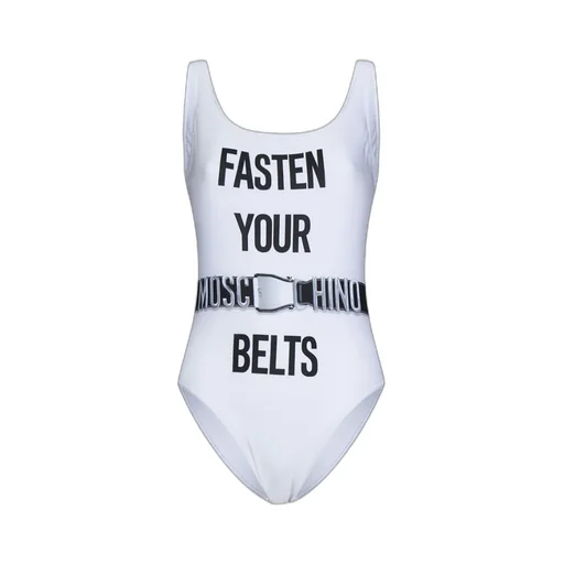 Fasten Your Belts Graphic-Print Swimsuit