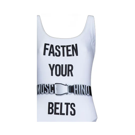 Fasten Your Belts Graphic-Print Swimsuit