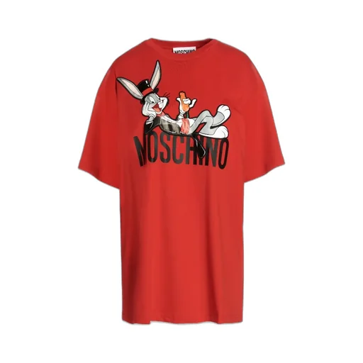 Moschino Bugs Bunny Printed Crewneck T-Shirt