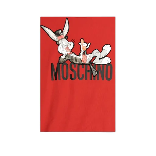 Moschino Bugs Bunny Printed Crewneck T-Shirt