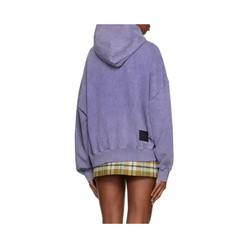 Logo Print Bleached-Effect Hoodie