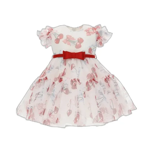 Patterned Ruffled Mini Dress