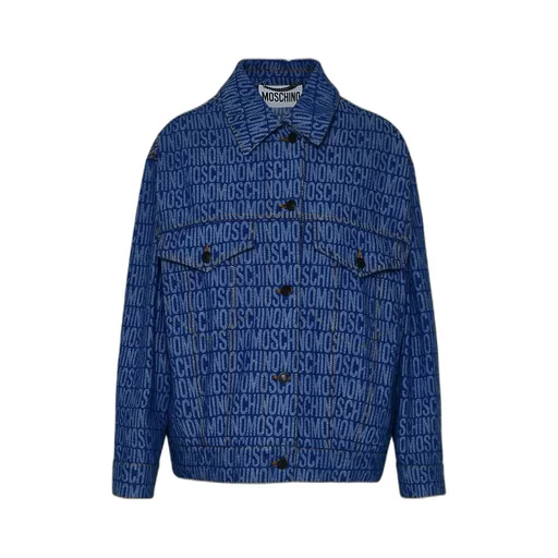 Monogram-Print Denim Jacket