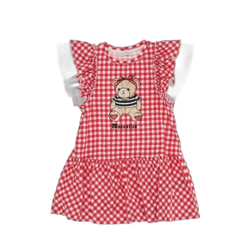 Gingham-Print Dress