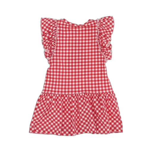 Gingham-Print Dress