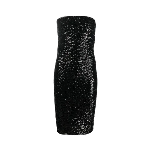 Sequined Shoulder-Length Dress