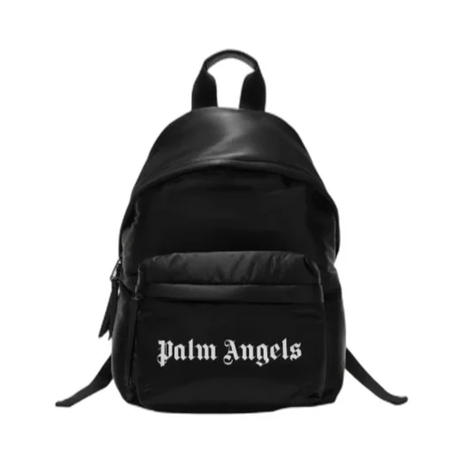 Palm Angels Logo Printed Zip-Up Backpack
