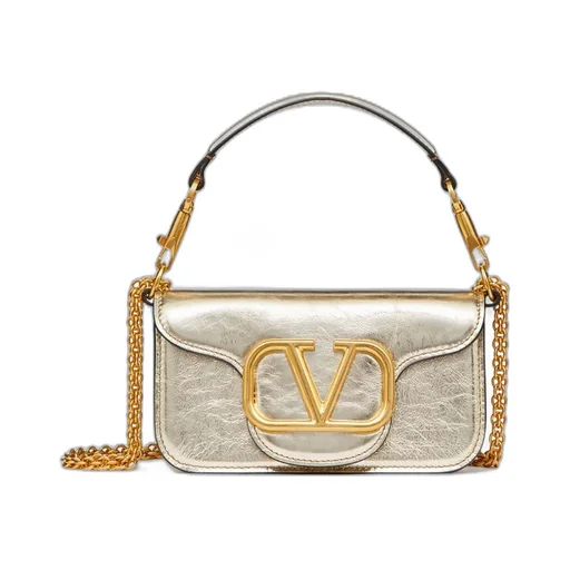 Valentino Locò Foldover Top Small Shoulder Bag