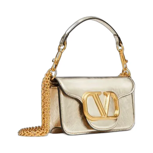 Valentino Locò Foldover Top Small Shoulder Bag