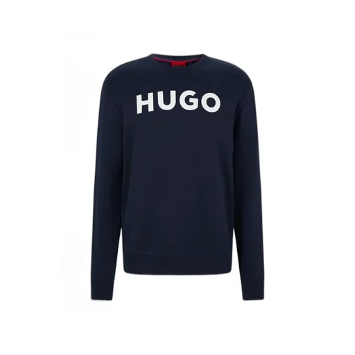 Contrasting Color Logo Round Neck Sweatshirt