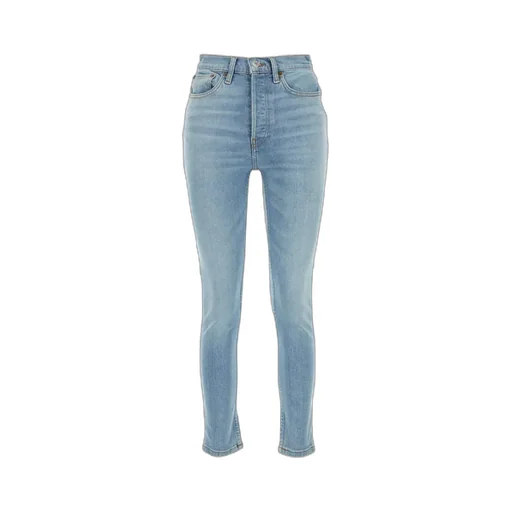Re/Done	90S Logo Patch Skinny Jeans