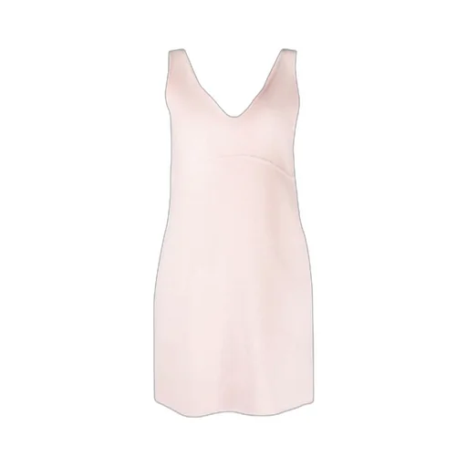 A Slim Dress With A Logo