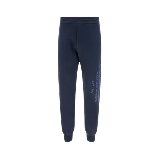 Alexander Mcqueen Graffiti Logo Printed Sweatpants