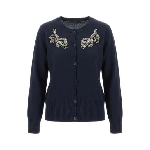 Long-Sleeved Knitted Cardigan