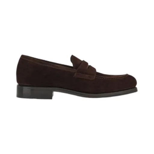 Salvatore Ferragamo Penny Almond-Toe Slip-On Loafers
