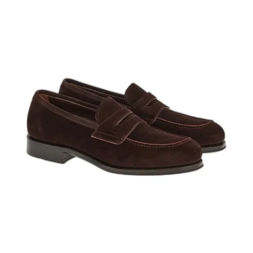 Salvatore Ferragamo Penny Almond-Toe Slip-On Loafers