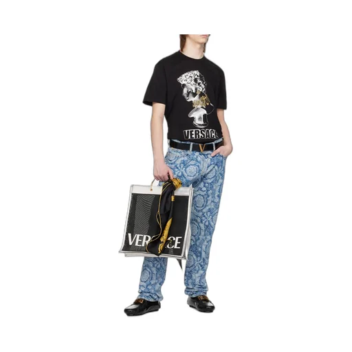 Versace Graphic Printed Crewneck T-Shirt