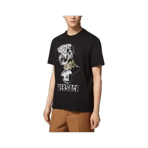 Versace Graphic Printed Crewneck T-Shirt