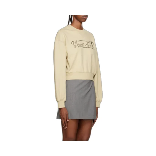 Logo-Print Cropped Sweatshirt