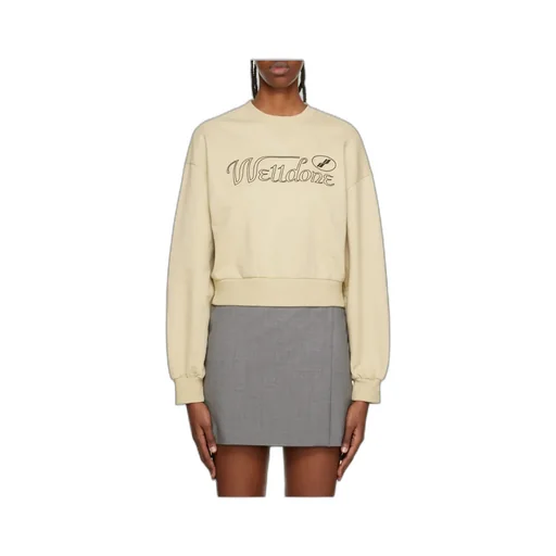 Logo-Print Cropped Sweatshirt