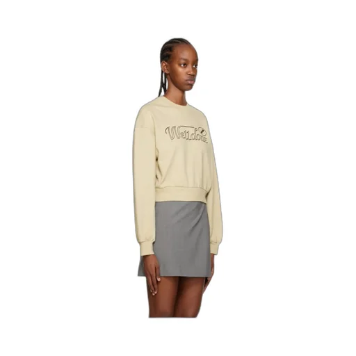 Logo-Print Cropped Sweatshirt