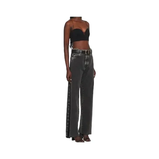 Five-Pocket Black Denim Jeans