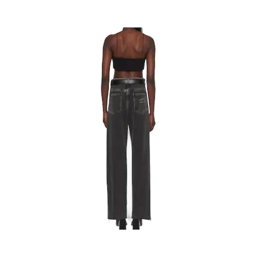 Five-Pocket Black Denim Jeans