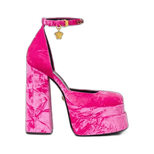 Versace Medusa Aevitas Embellished Platform Pumps