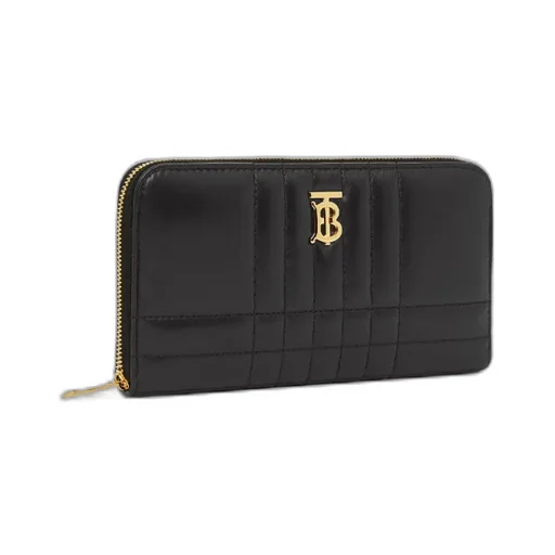 Burberry Quilted Lola Zip-Around Wallet