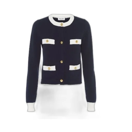 Miu Miu Button-Up Long Sleeved Cardigan