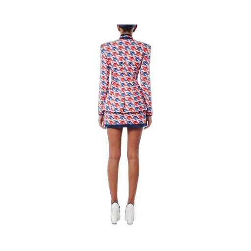 Aviation Check Pencil Skirt