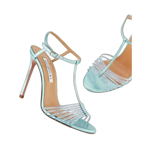 Aquazzura Amore Mio Crystal Embellished Sandals